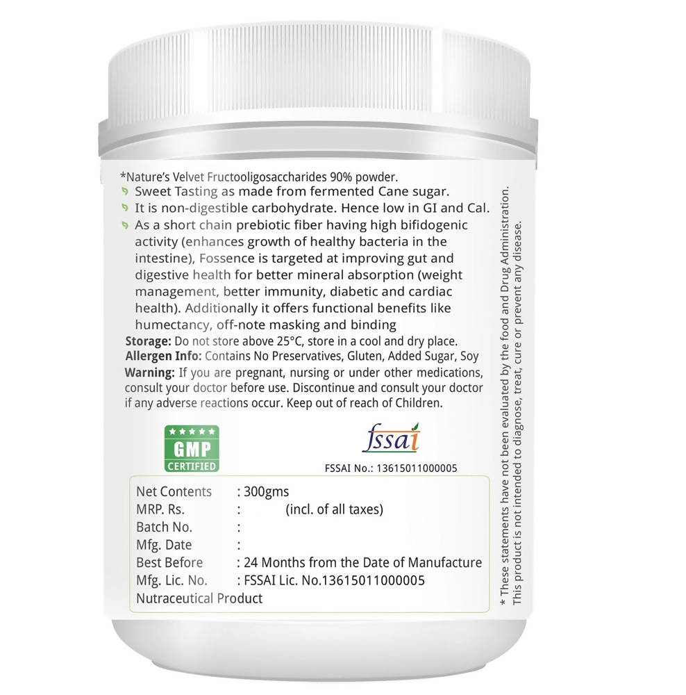 Nature's Velvet FOS Fructooligosaccharides Powder 