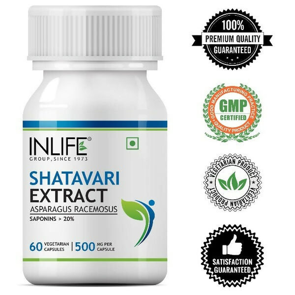 Inlife Shatavari Extract 500MG Capsules - Grab2buy