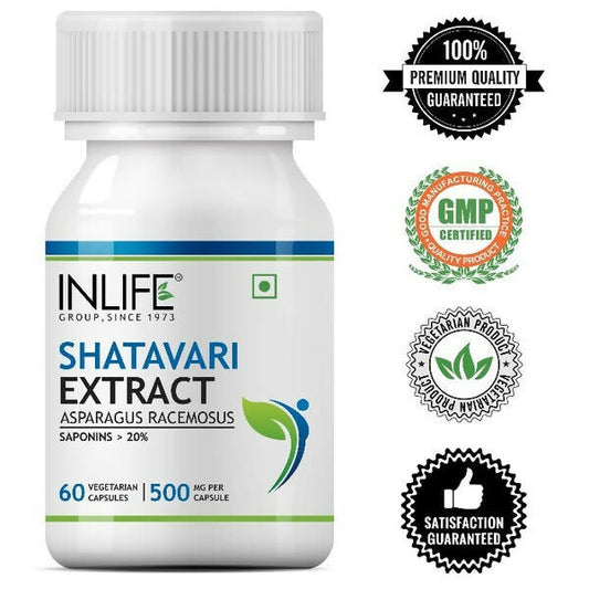Inlife Shatavari Extract 500MG Capsules - Grab2buy