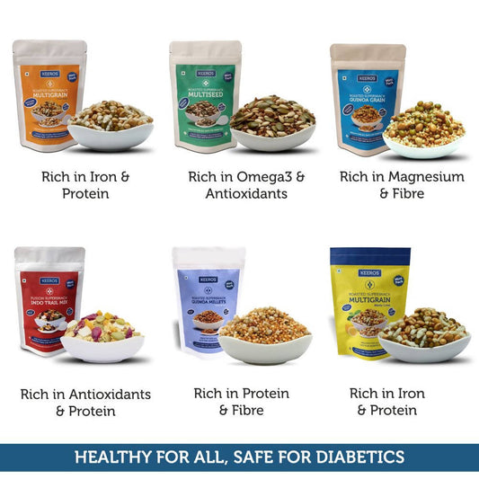Keeros Healthy & Diabetic Friendly Snacks Combo