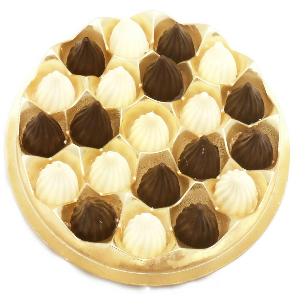 Ghasitaram Dark and White Chocolate Modaks 