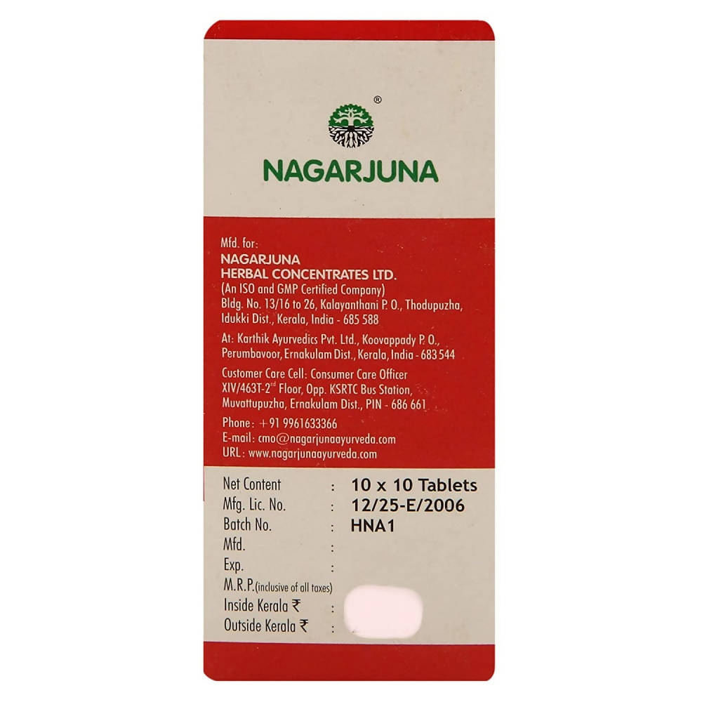 Nagarjuna Ayurveda Cardostab Tablets 