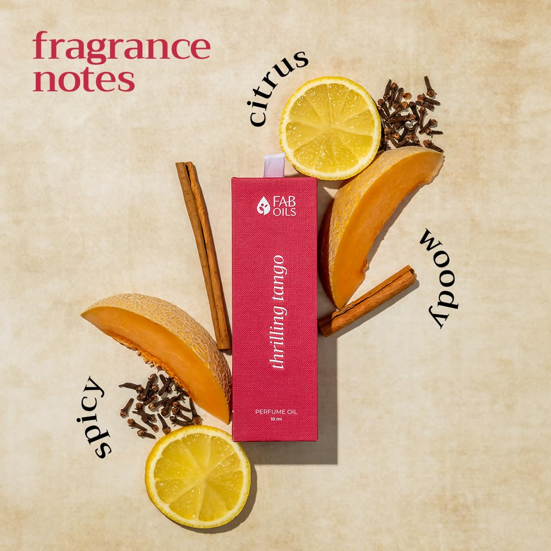 Fab Oils Thrilling Tango Perfume Oil With Citrus, Spicy & Woody Blend  Grab2Buy Fab Oils Grab2Buy