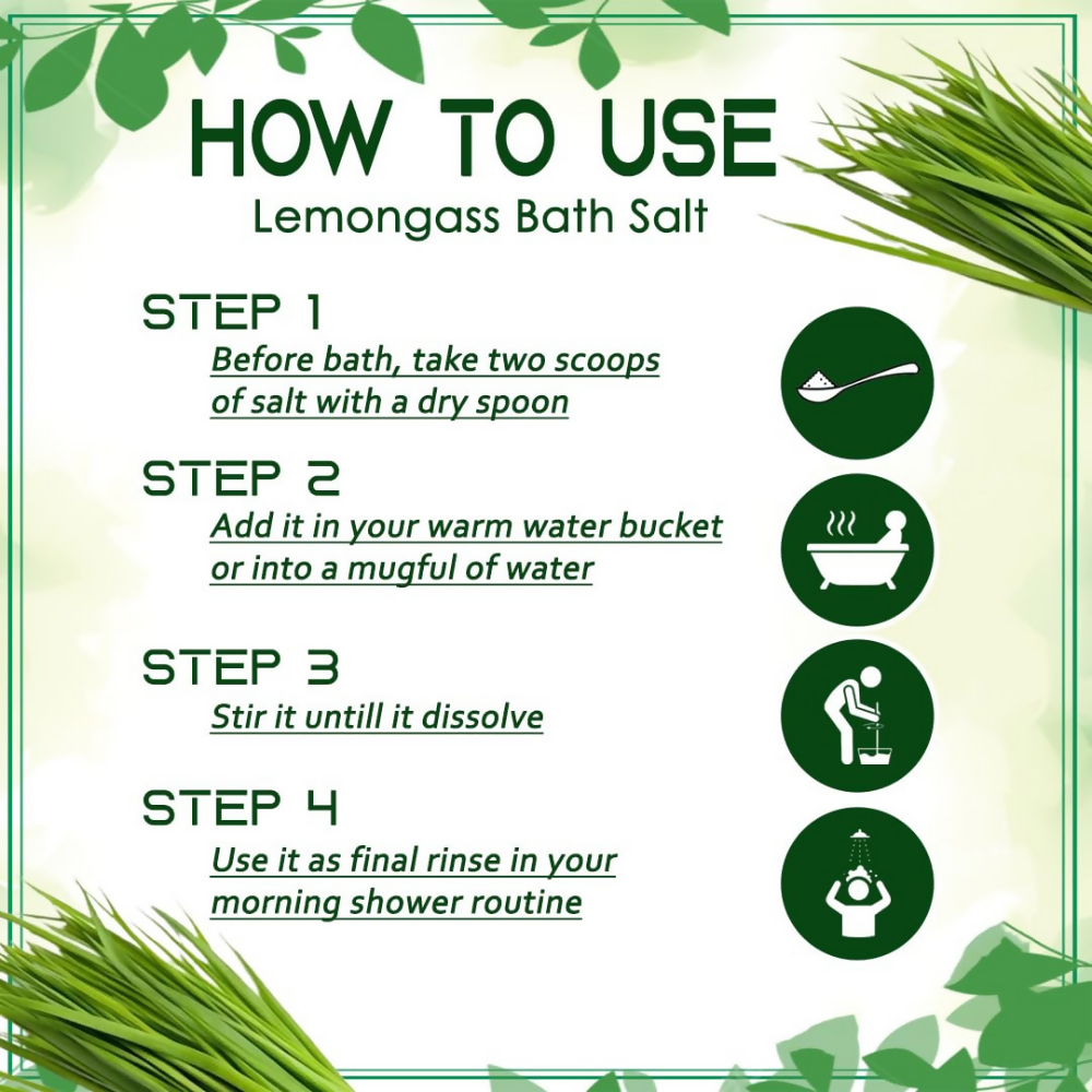 VedicAyurveda Lemongrass Bath Salt  Grab2Buy VedicAyurveda Grab2Buy