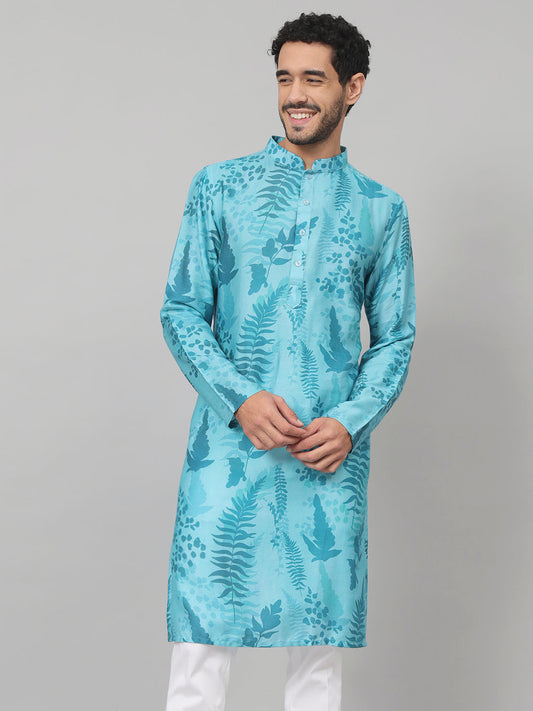 Breezy Leaves Print Cotton Kurta by Hilo Design