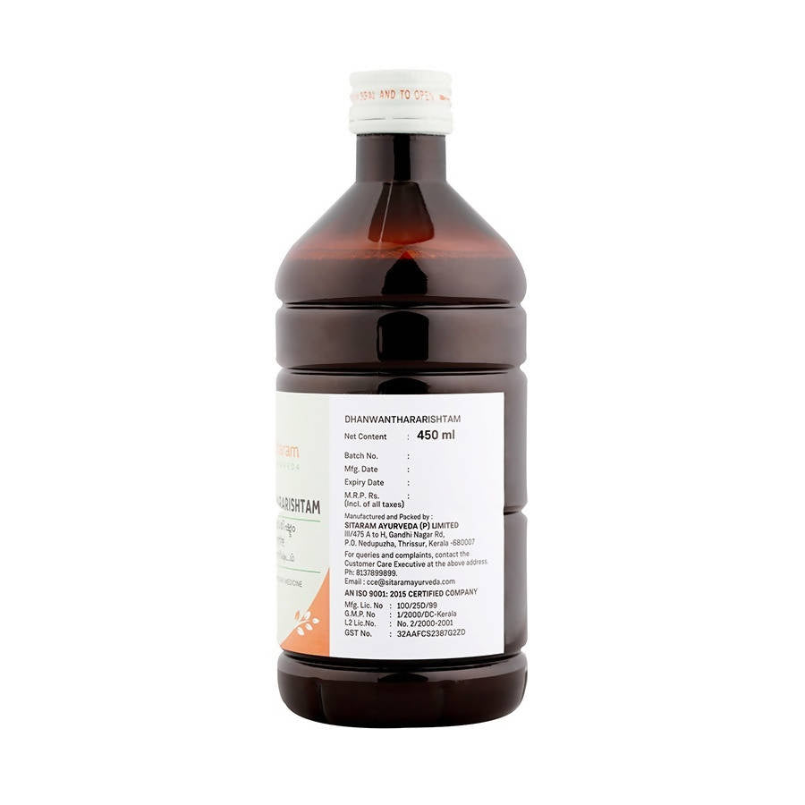 Sitaram Ayurveda Dhanwantararishtam Syrup 