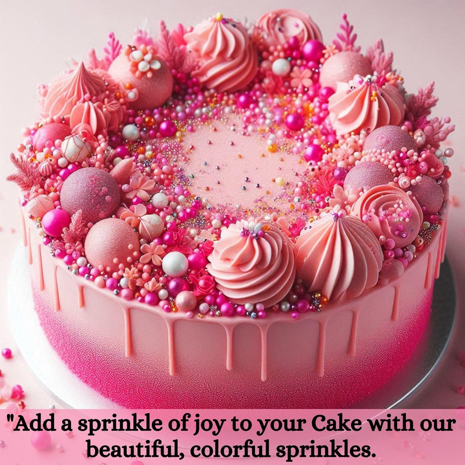 Confect Hot Pink | Sprinkles Bottle for Decoration Bottle