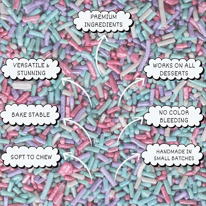 Confect Rainbow Sprinkles for Decoration 07