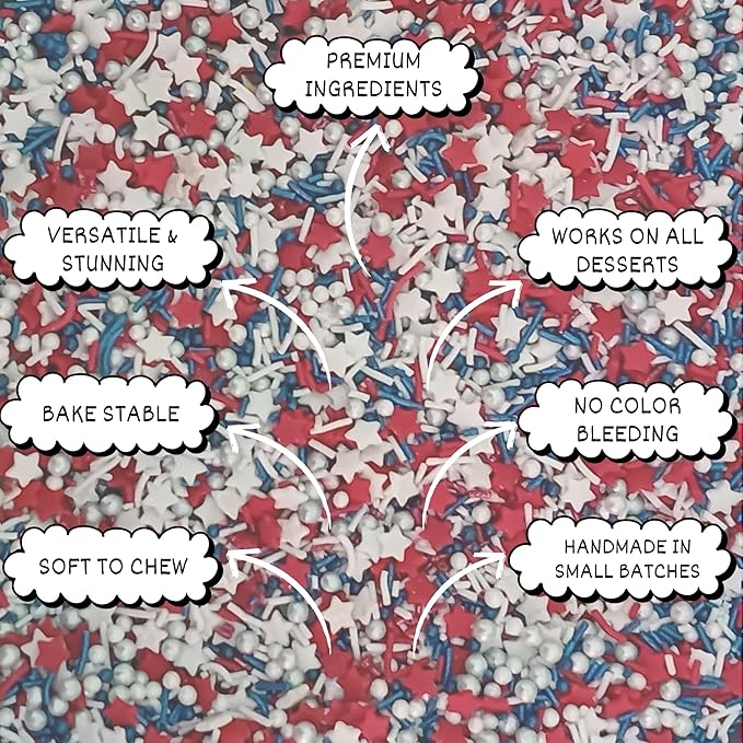 Confect Patriotic Sprinkles for Decoration 05
