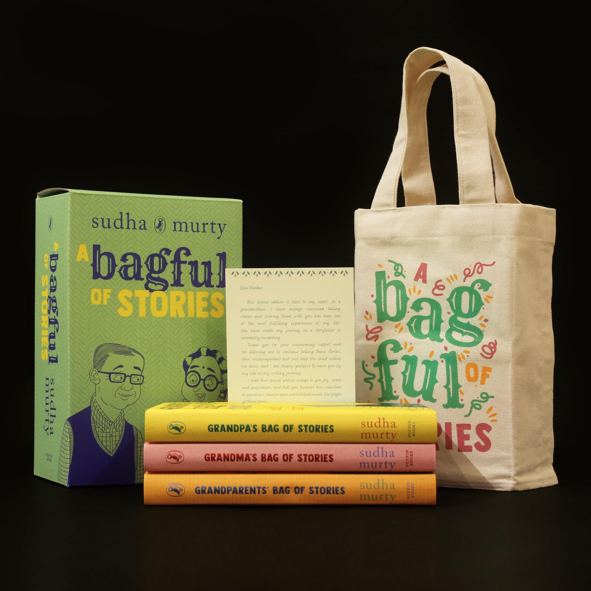 A Bagful of Stories: A Gift Edition Boxset of Grandma’s, Grandpa’s and Grandparents’ Bag of Stories by Sudha Murty 