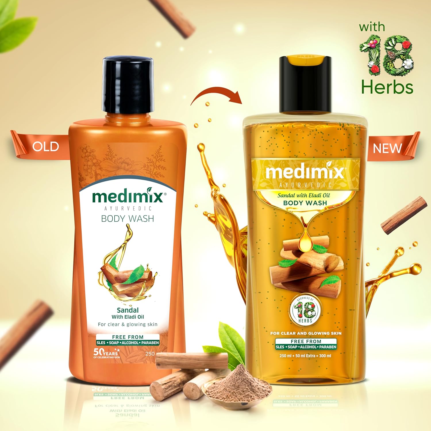 Medimix Ayurvedic Sandal Body Wash With Eladi Oil