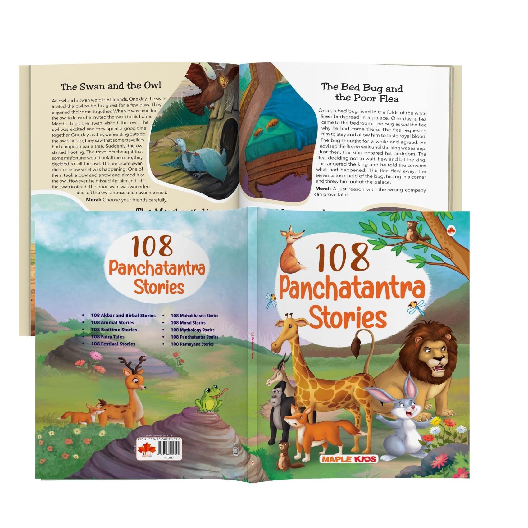 108 Panchatantra Stories (Illustrated) - Story Book For Kids - English Short Stories - Moral Stoy Book - Bedtime Stories - Age 3+ - Read Aloud To Infants, Toddlers 