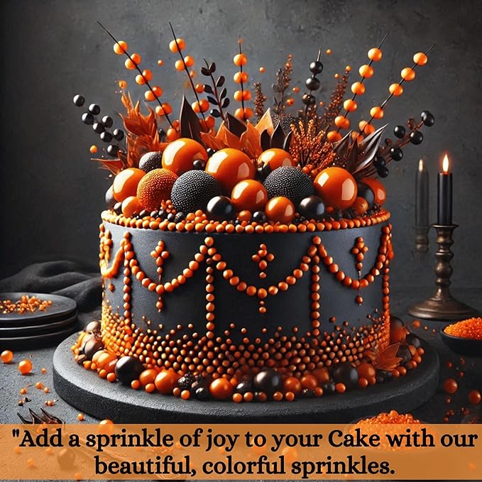 Confect Citrus Orange | Sprinkles Bottle for Decoration Bottle