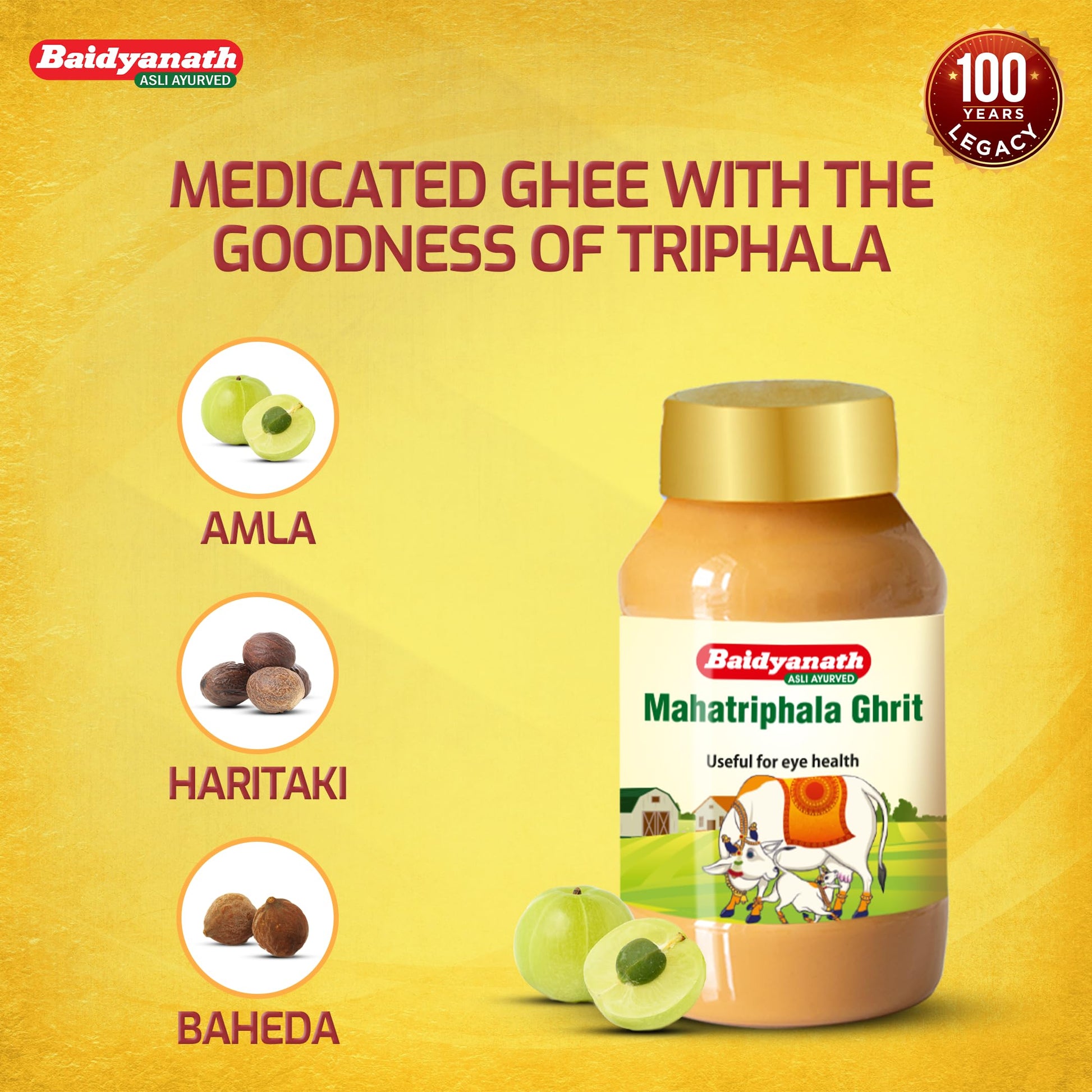 Baidyanath Mahatriphala Ghrita 100 gm 