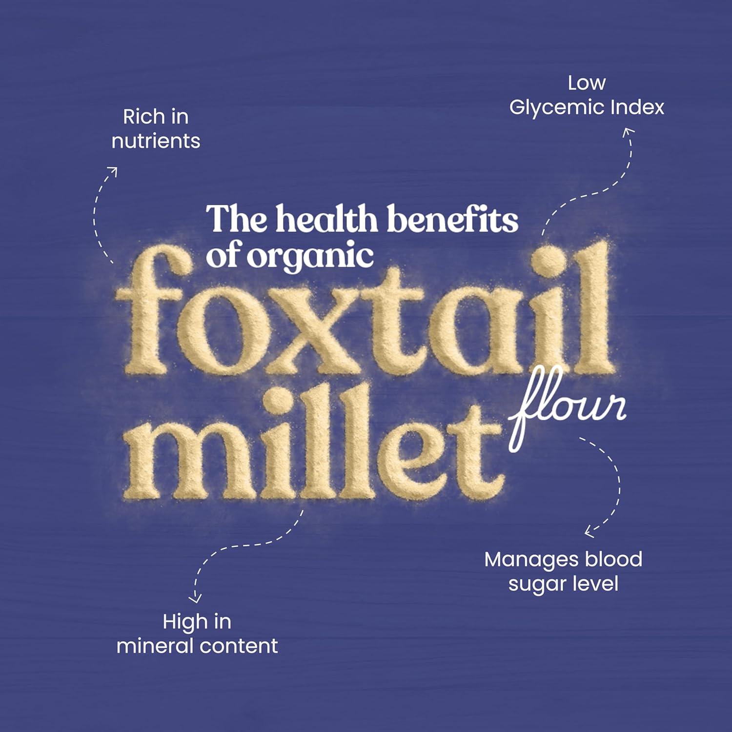 Bharat Vedica Organic Foxtail Millet Flour - Organic kangani ka Atta