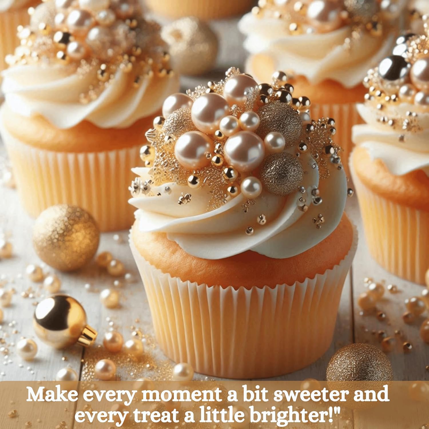 Confect Champagne Gold | Sprinkles Bottle for Decoration Bottle