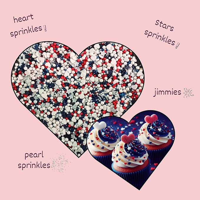 Confect Patriotic Sprinkles for Decoration 07