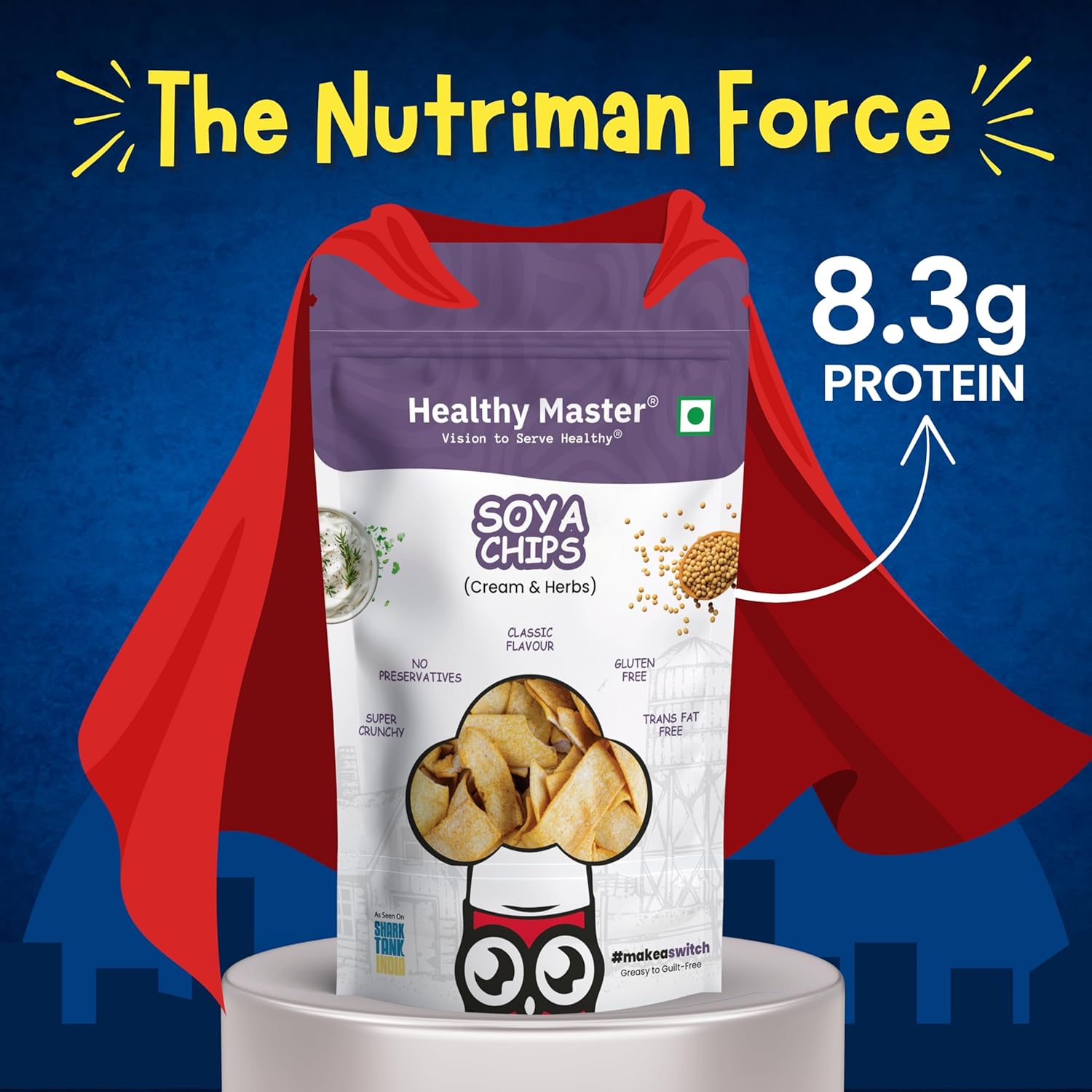 Healthy Master Light & Crispy Soya Chips 
