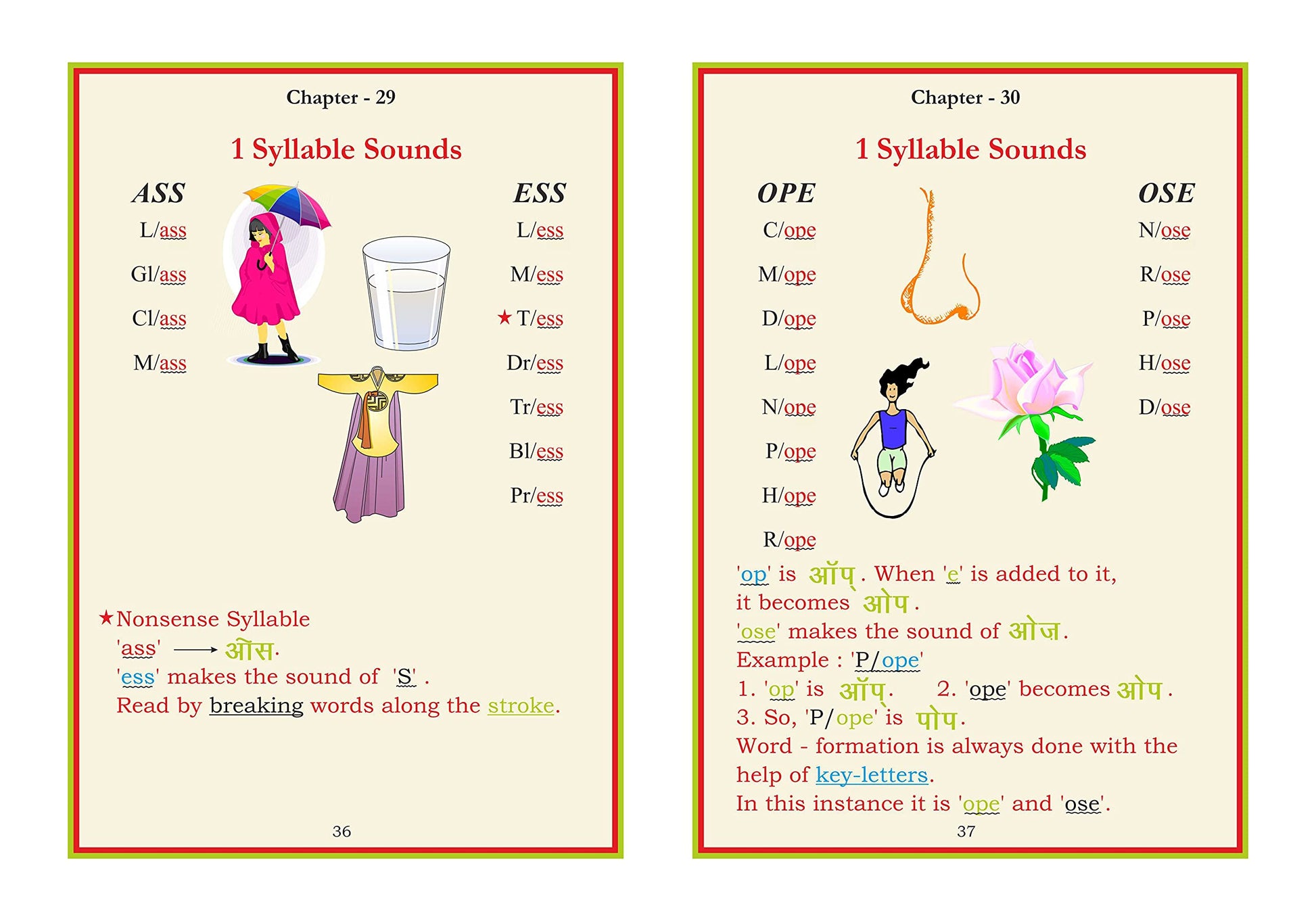 Scholars Hub Phonics Learning Book Combo-First Phonetic Reader For Tiny Tots & Scholars Hub English Reader (Set Of 2 Books) | Word Formatting| Sight Words | Sound To Words | Vowels | 3,4,5 Letter Words | Phonics Book For Ages 3-7 Years Old