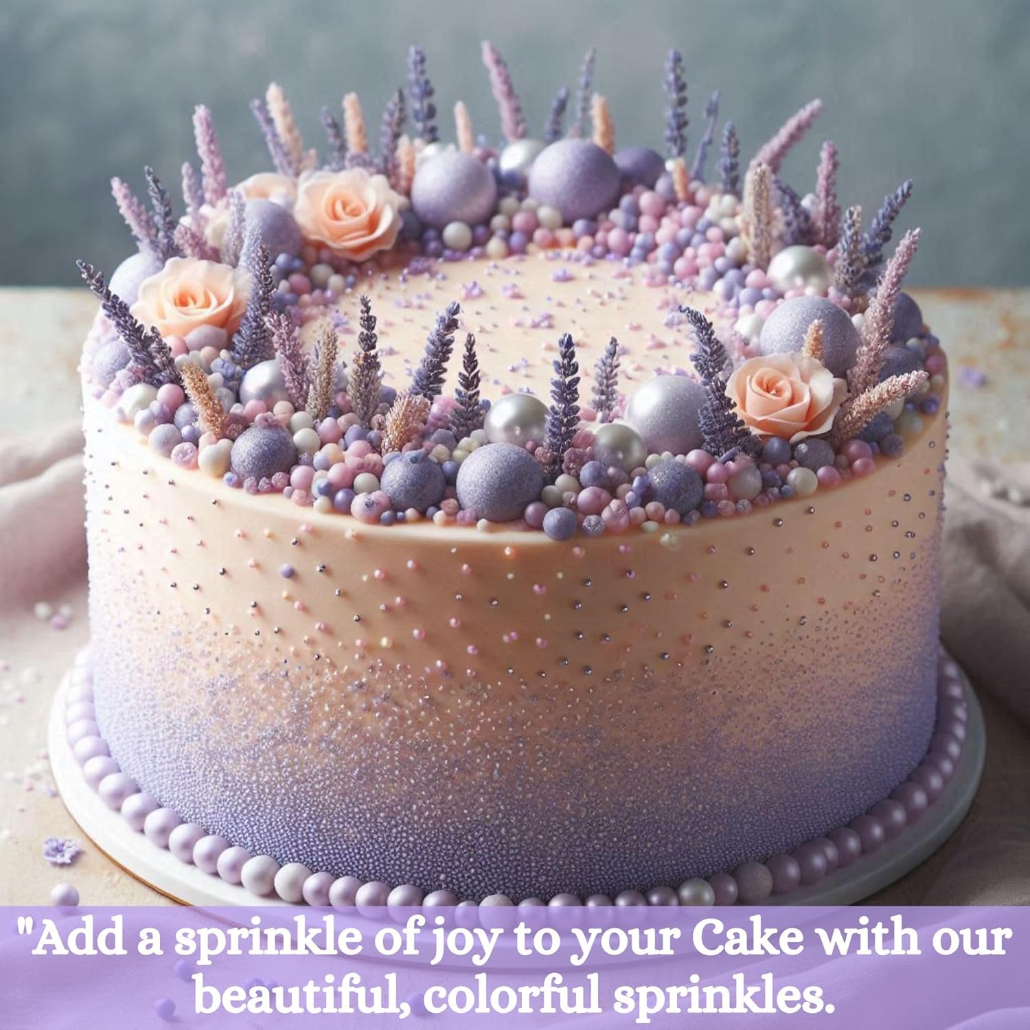 Confect Lavender | Sprinkles Bottle for Decoration Bottle
