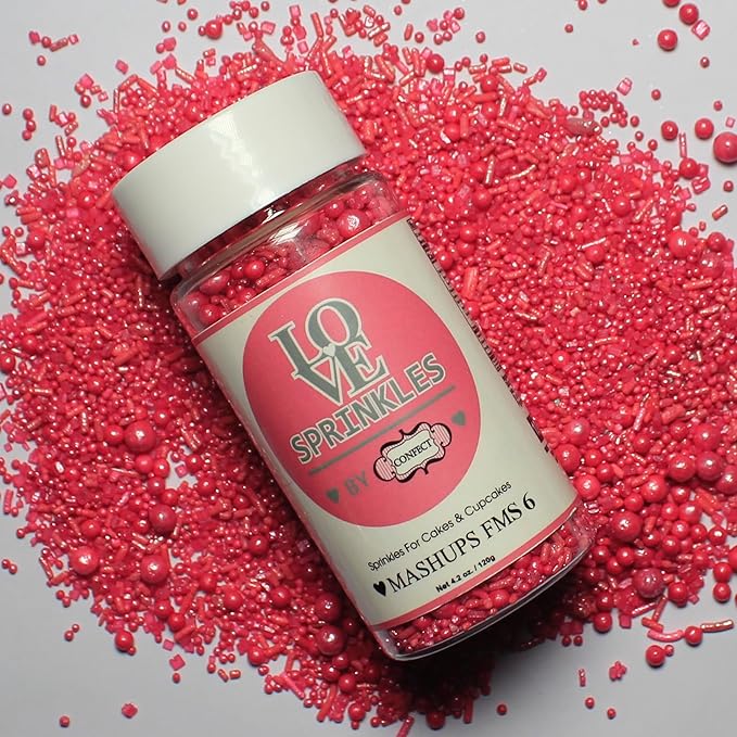 Confect Crimson Pink | Sprinkles Bottle for Decoration Bottle