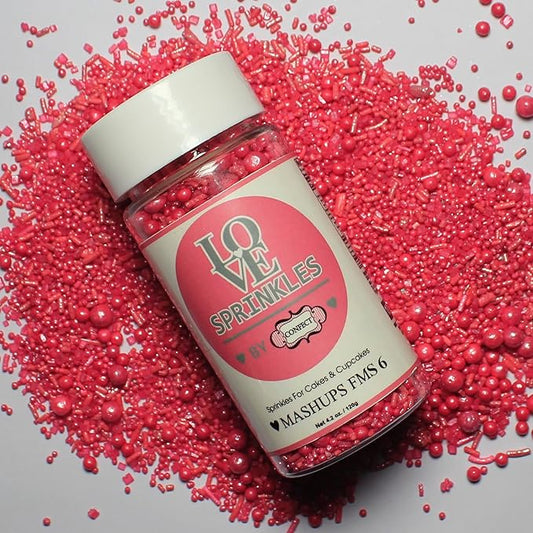 Confect Crimson Pink | Sprinkles Bottle for Decoration Bottle
