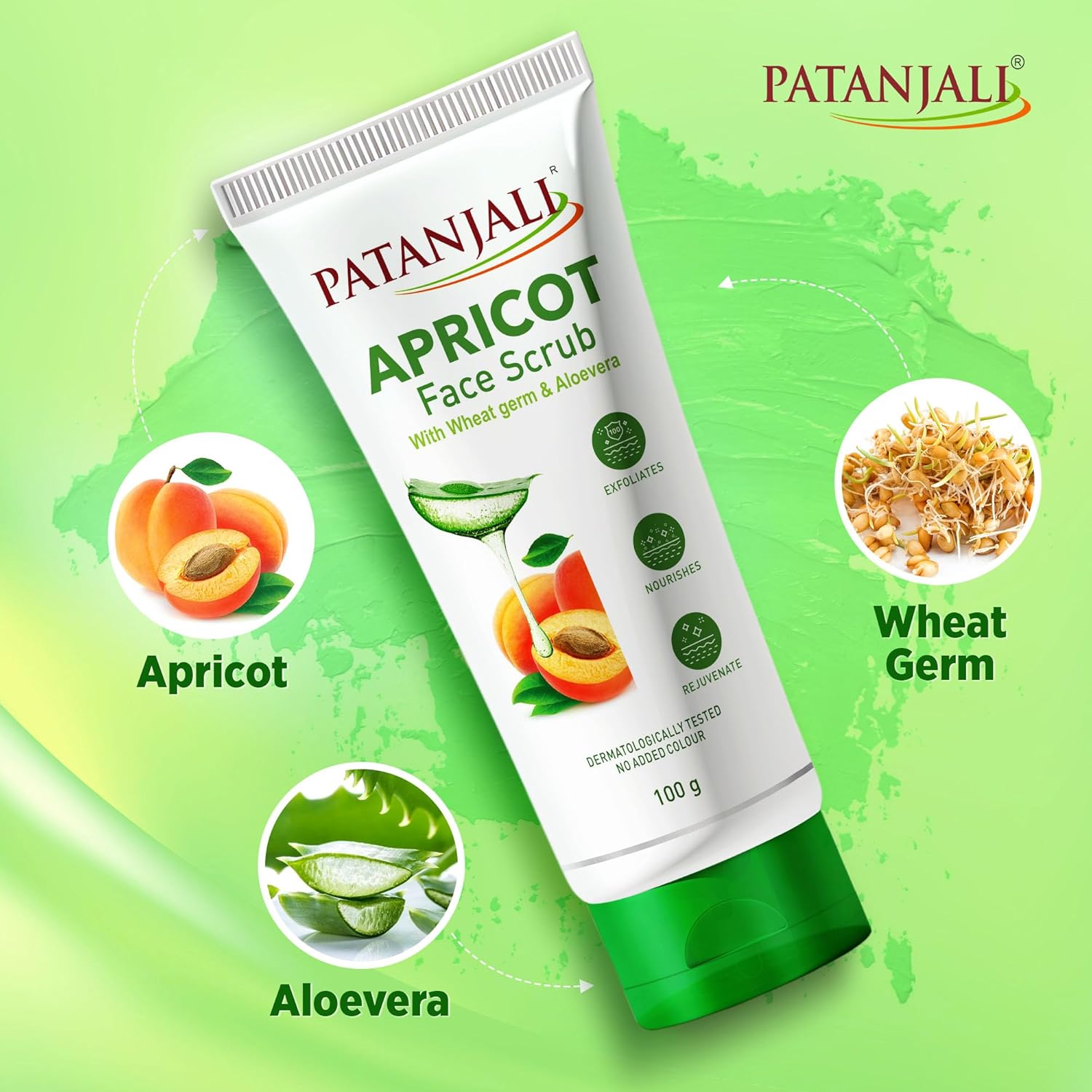 Patanjali Apricot Face Scrub 