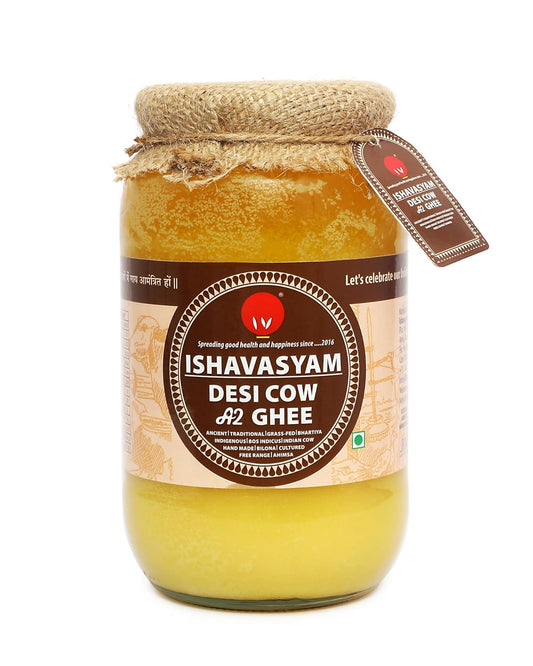 Isha Vasyam A2 Desi Ghee - Desi Gir Cow's Vedic Traditional Grassfed Ghee 