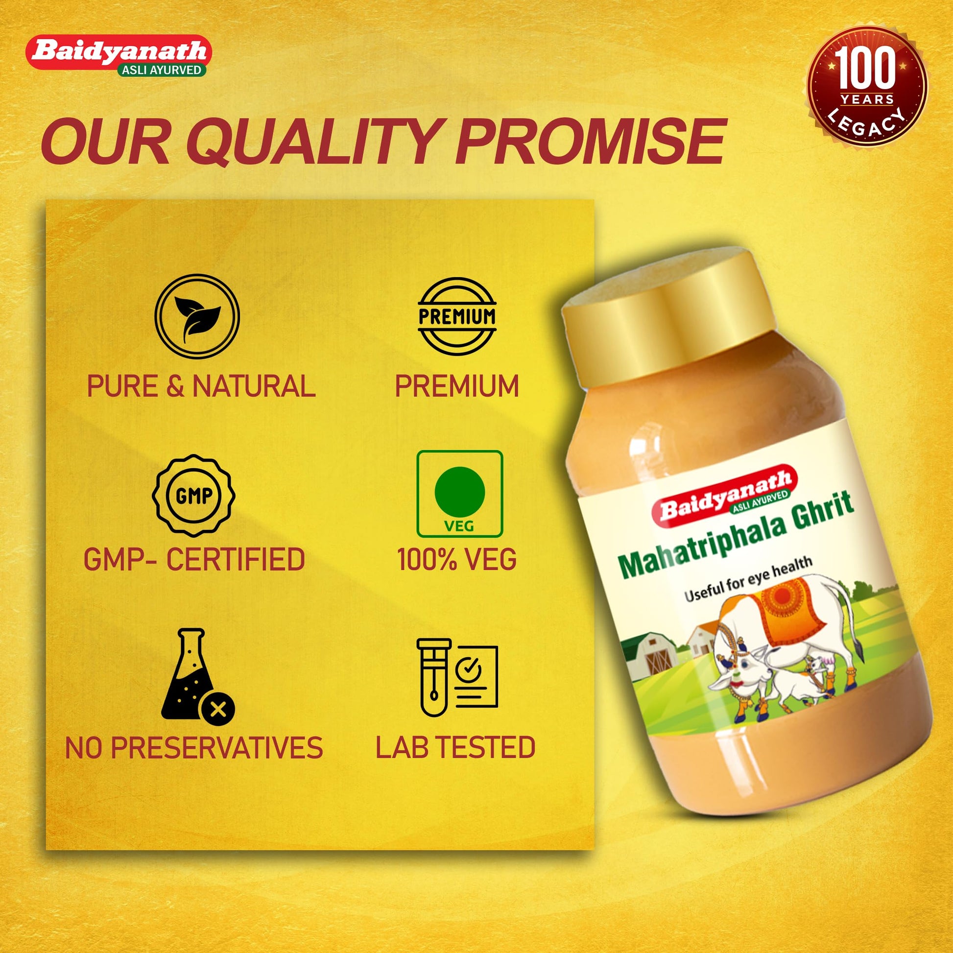 Baidyanath Mahatriphala Ghrita 100 gm 