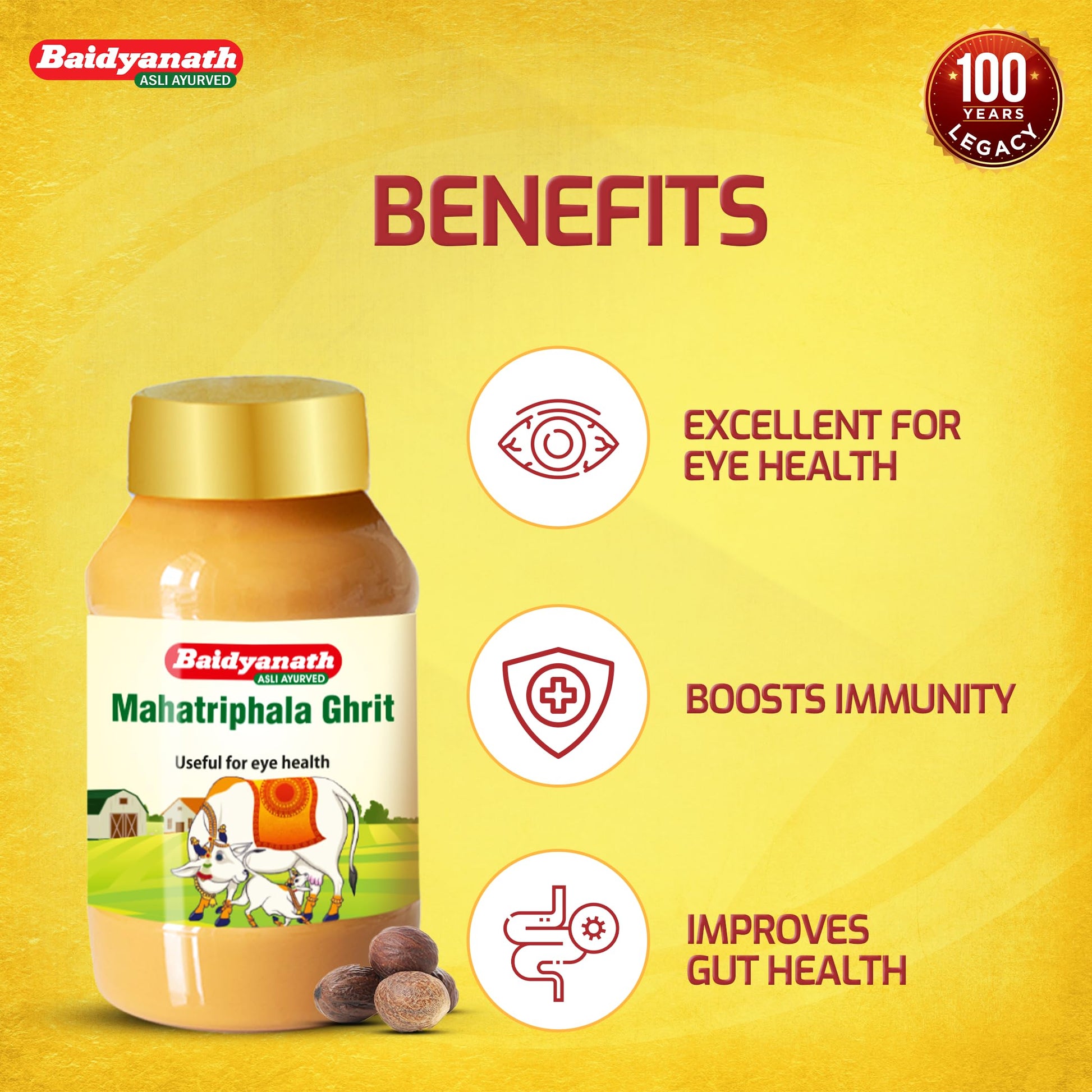 Baidyanath Mahatriphala Ghrita 100 gm 