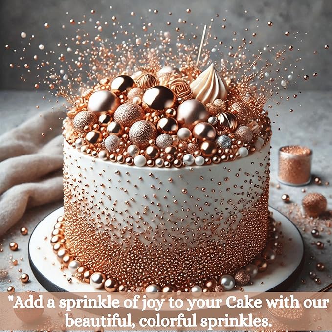 Confect Bronze | Sprinkles Bottle for Decoration Bottle