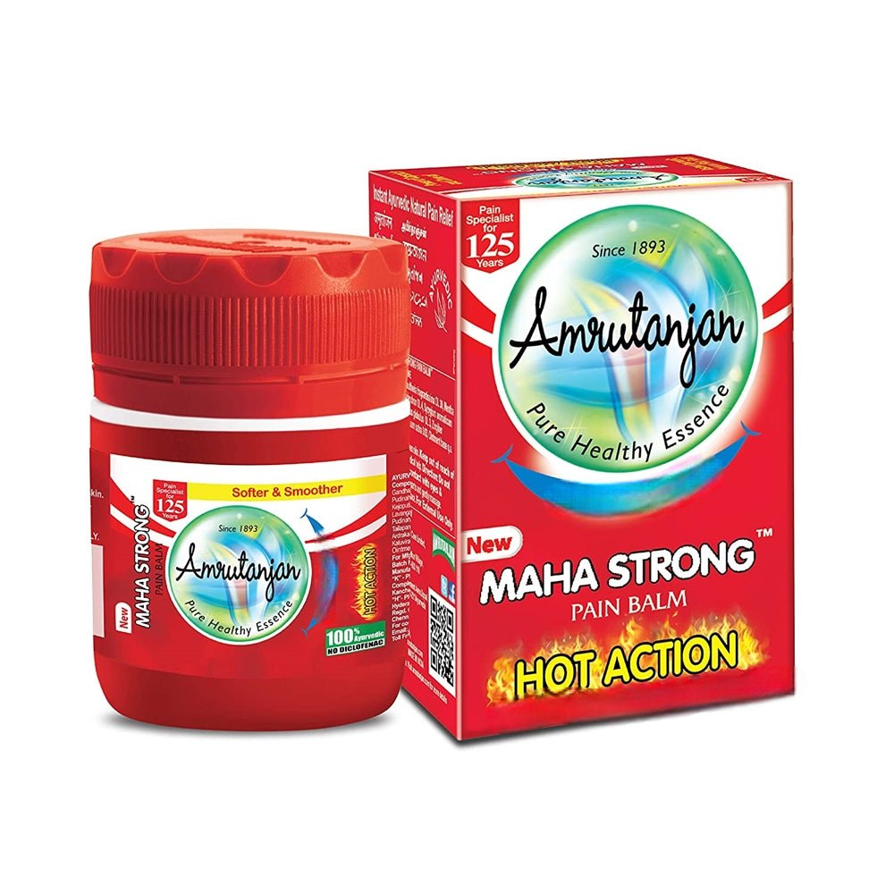 Amrutanjan Maha Strong Pain Balm Red 