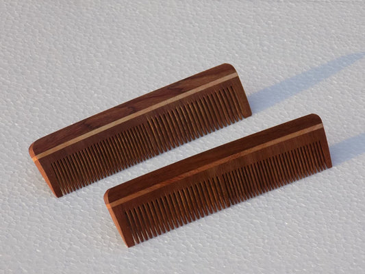 Kannssky Neem Wood Comb 100% Handmade Anti-Dandruff Comb
