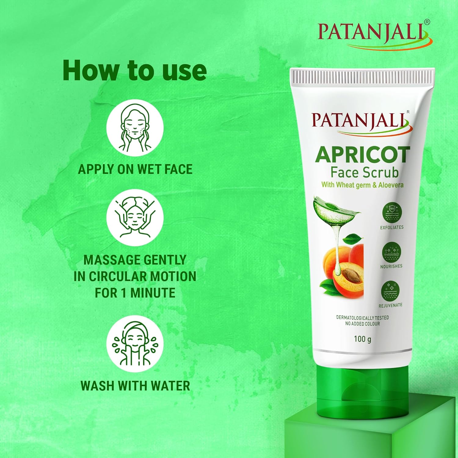 Patanjali Apricot Face Scrub 