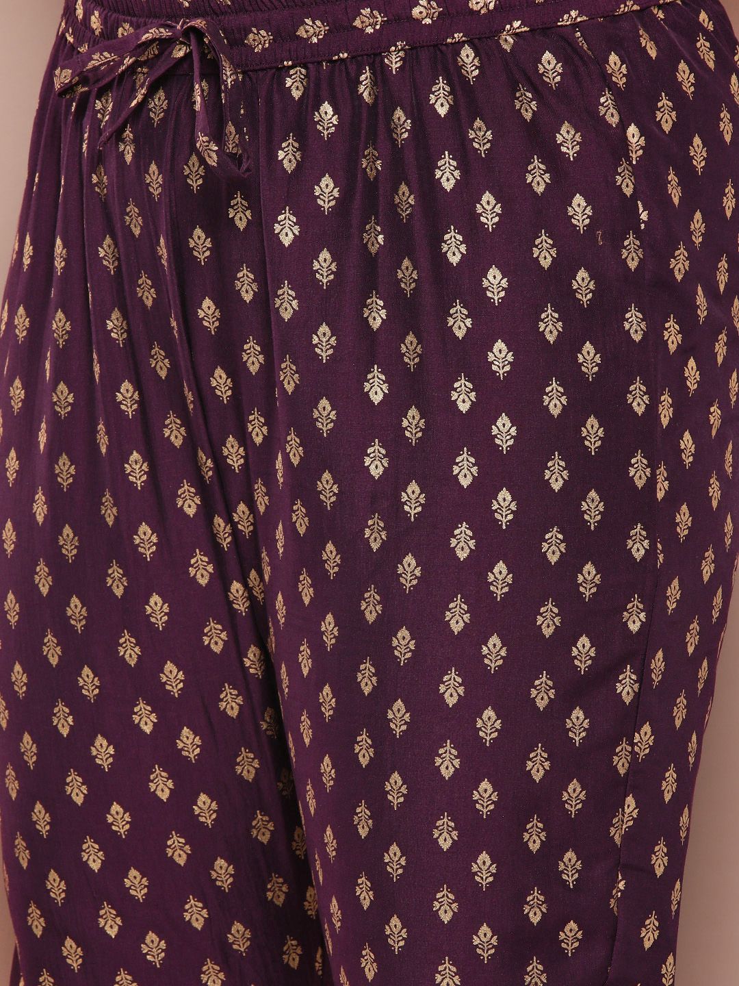 Sztori Plus Size Ethnic Motifs Printed Kurta Set