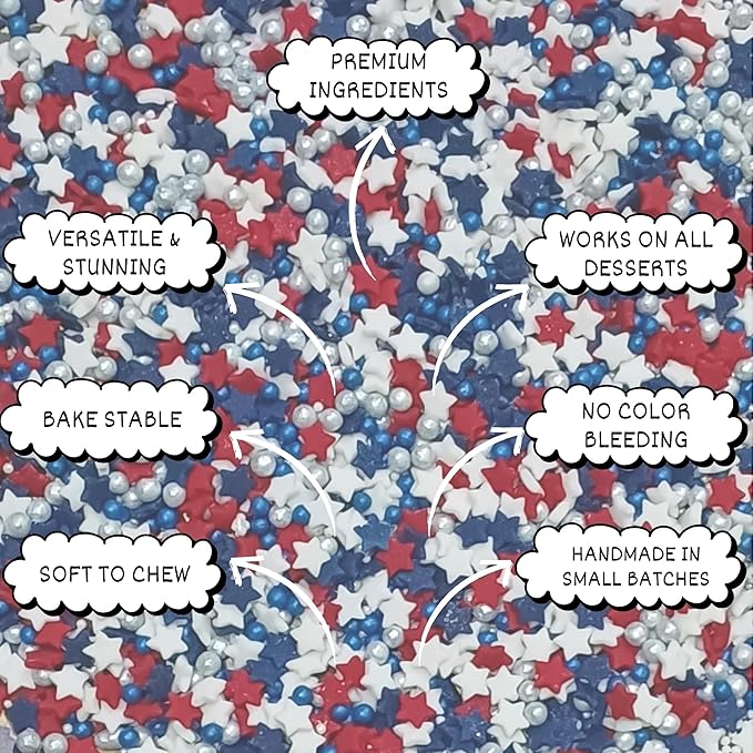 Confect Patriotic Sprinkles for Decoration 06