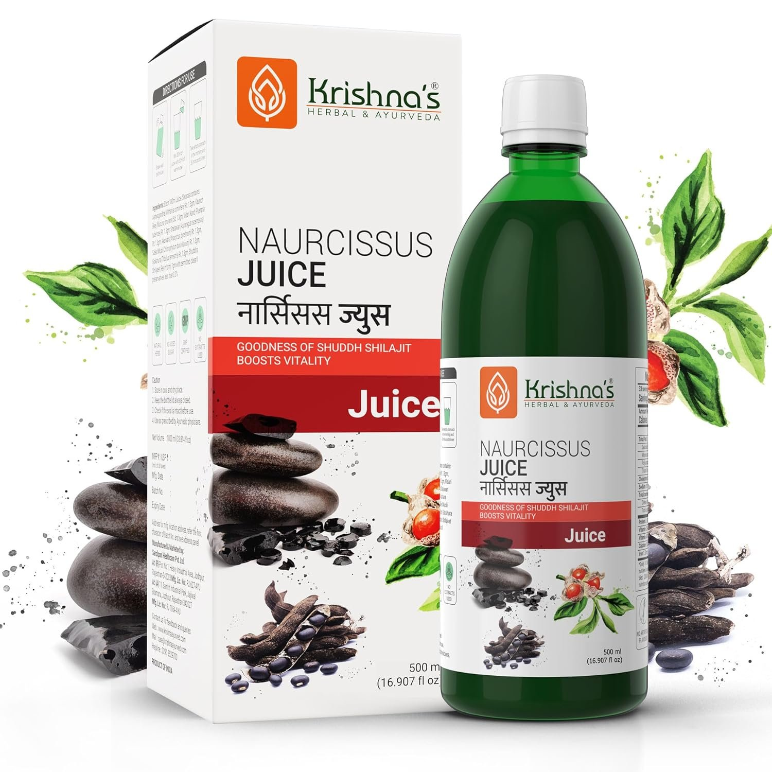 Krishna's Herbal & Ayurveda Naurcissus Tonic 