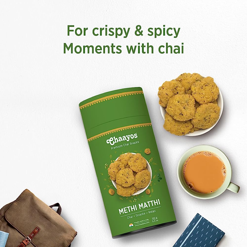 Chaayos Methi Mathri Snacks - Grab2buy