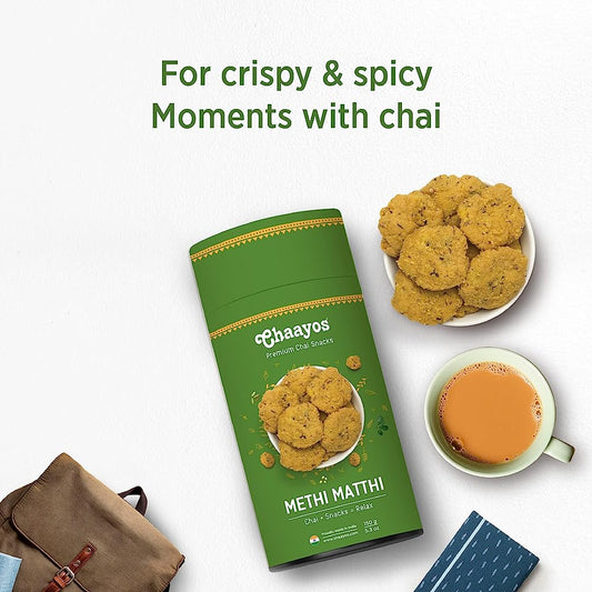 Chaayos Methi Mathri Snacks - Grab2buy
