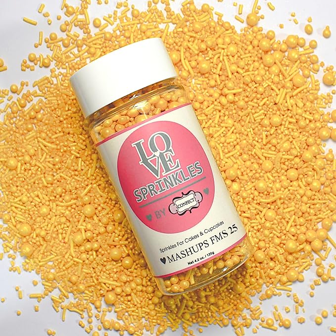 Confect Yellow | Sprinkles Bottle for Decoration Bottle