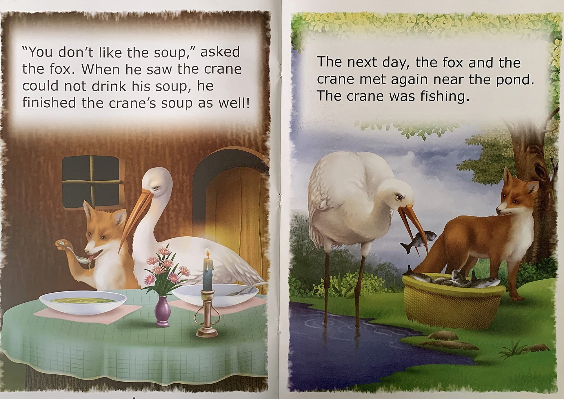 Value Stories.-The Fox & The Crane.  Grab2Buy Scholars Hub Grab2Buy