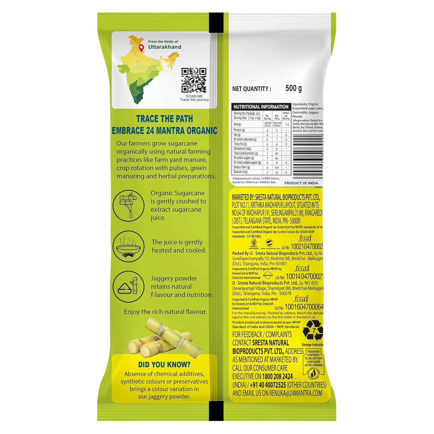 24 Mantra Organic Jaggery Powder 