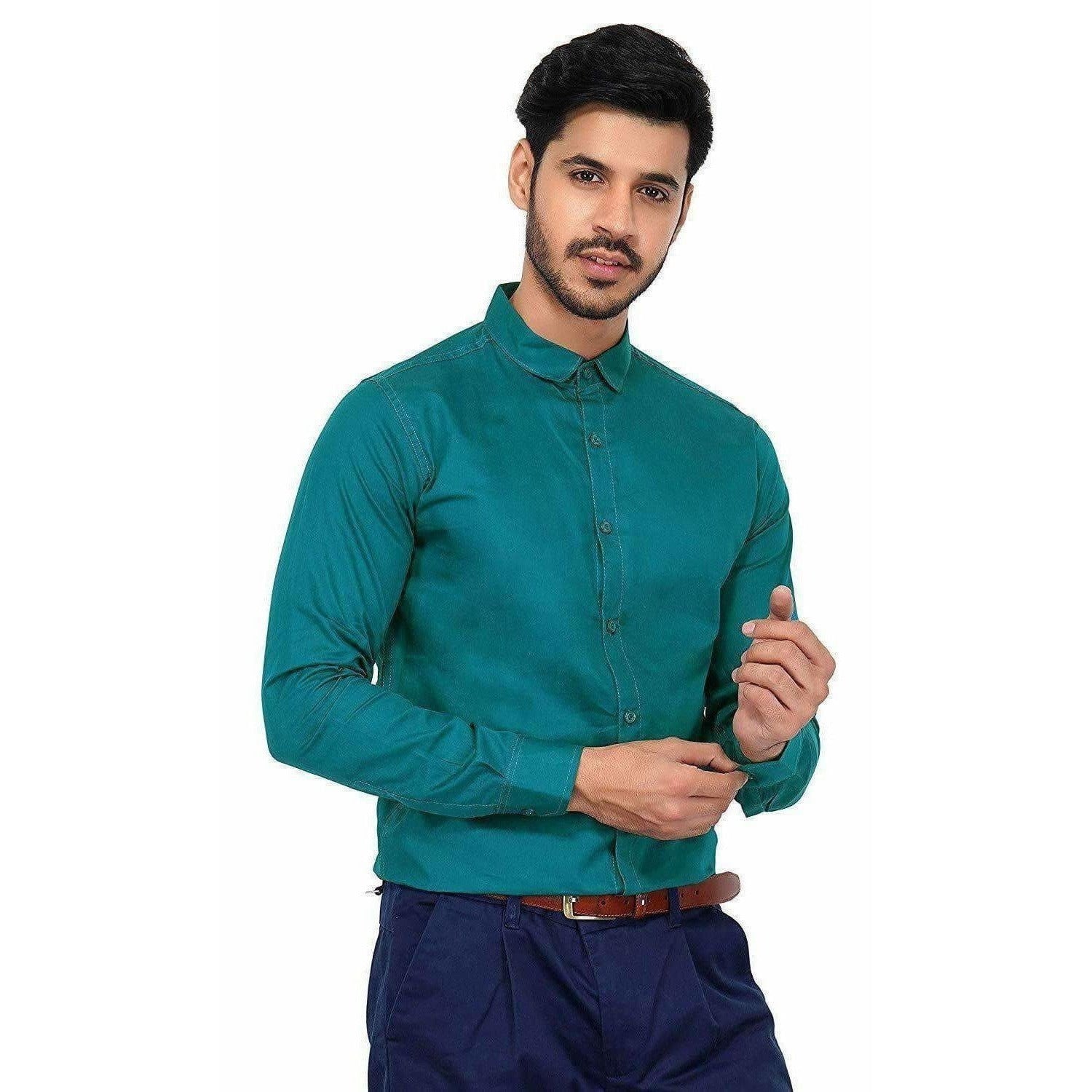 Men's Cotton Solid Full Sleeve Shirts