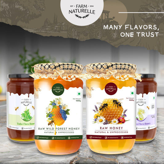 Farm Naturelle Immunity Herbs Infused In Wild Forest Honey 