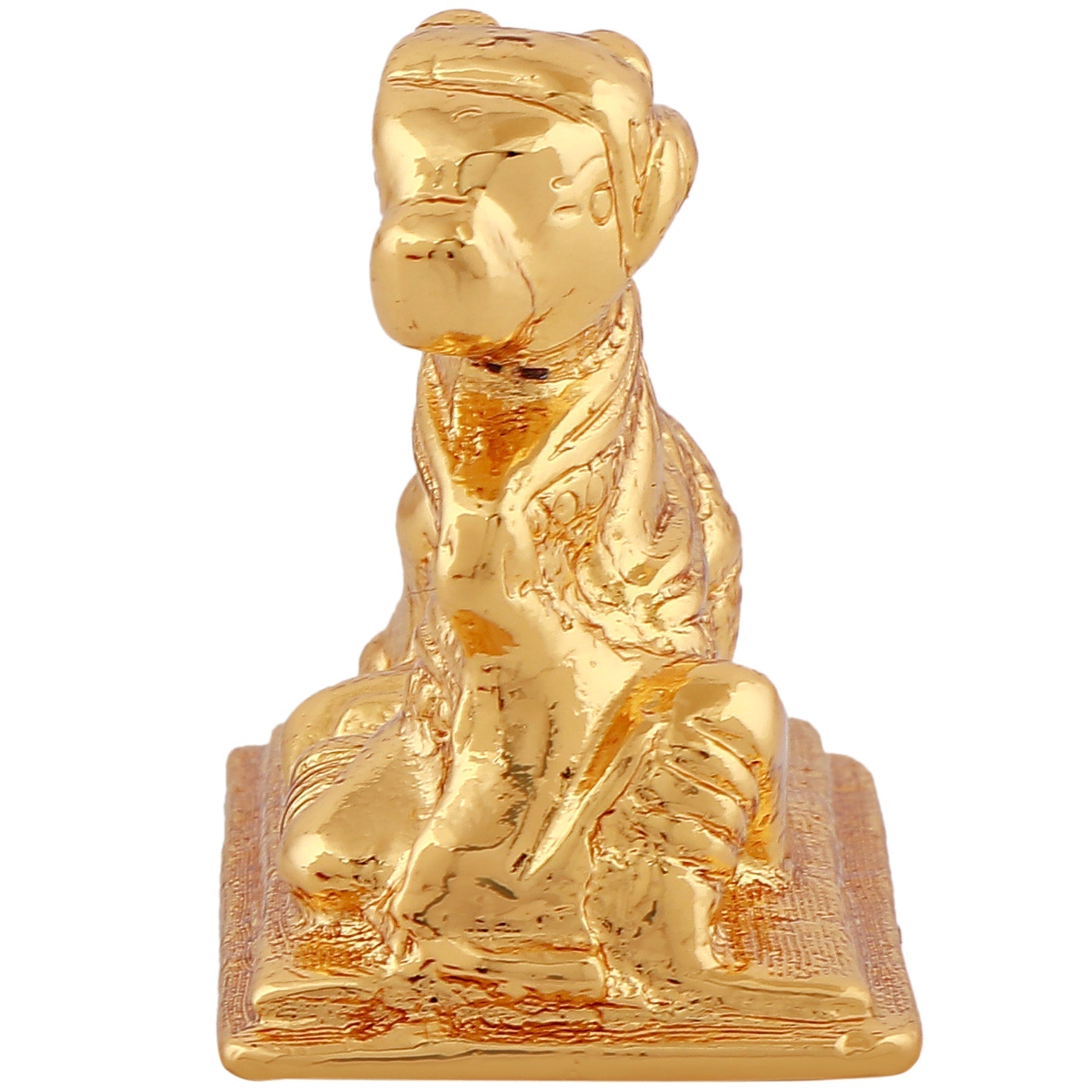 Estele Gold-Polished Lord Nandikeshwara Idol for Home/Car Decor 