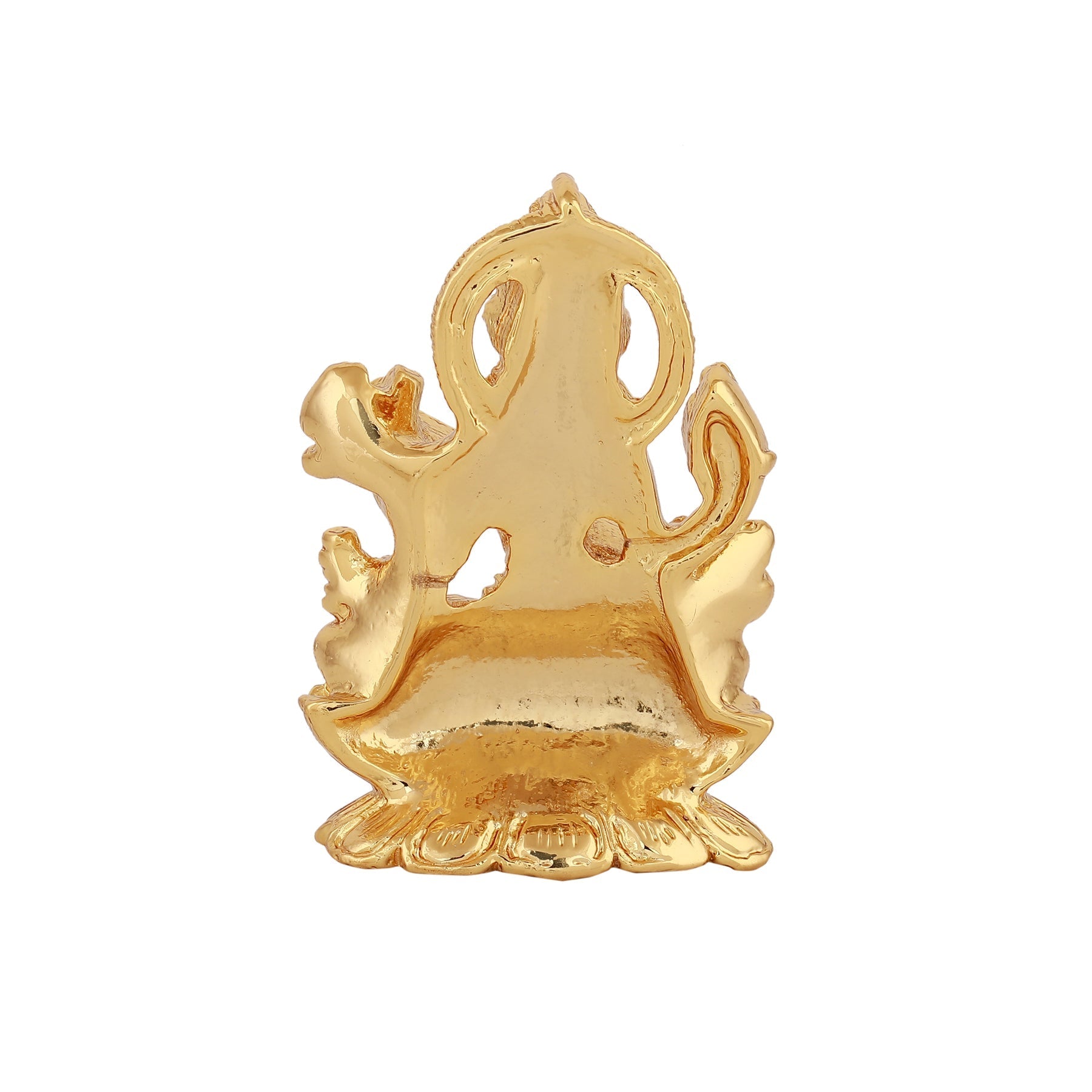Estele Gold-Polished Goddess of Knowledge Sarasavti Ma Idol for Pooja & Car decor 