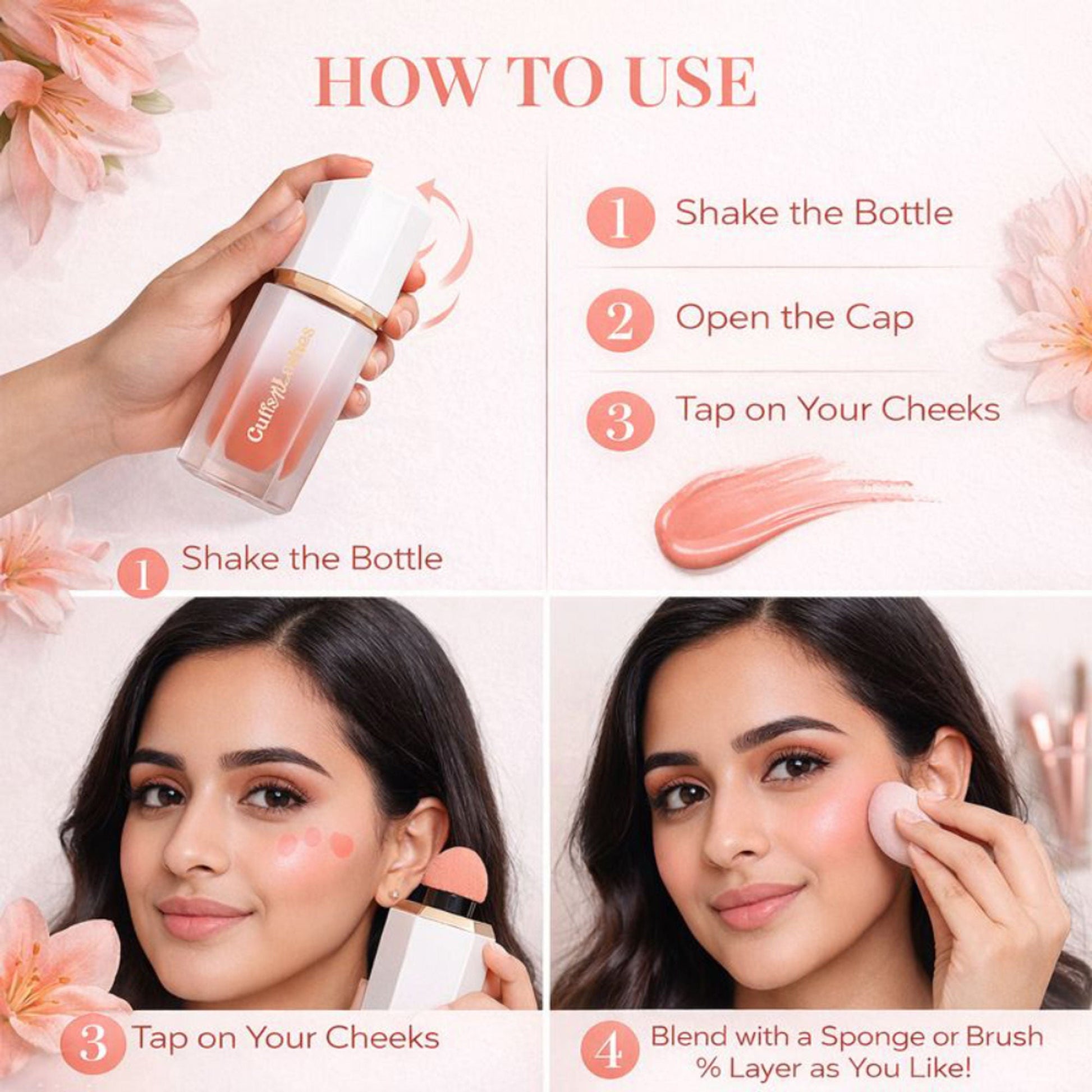 CUFFS N LASHES After Glow Liquid Blush - 05 Rosewood