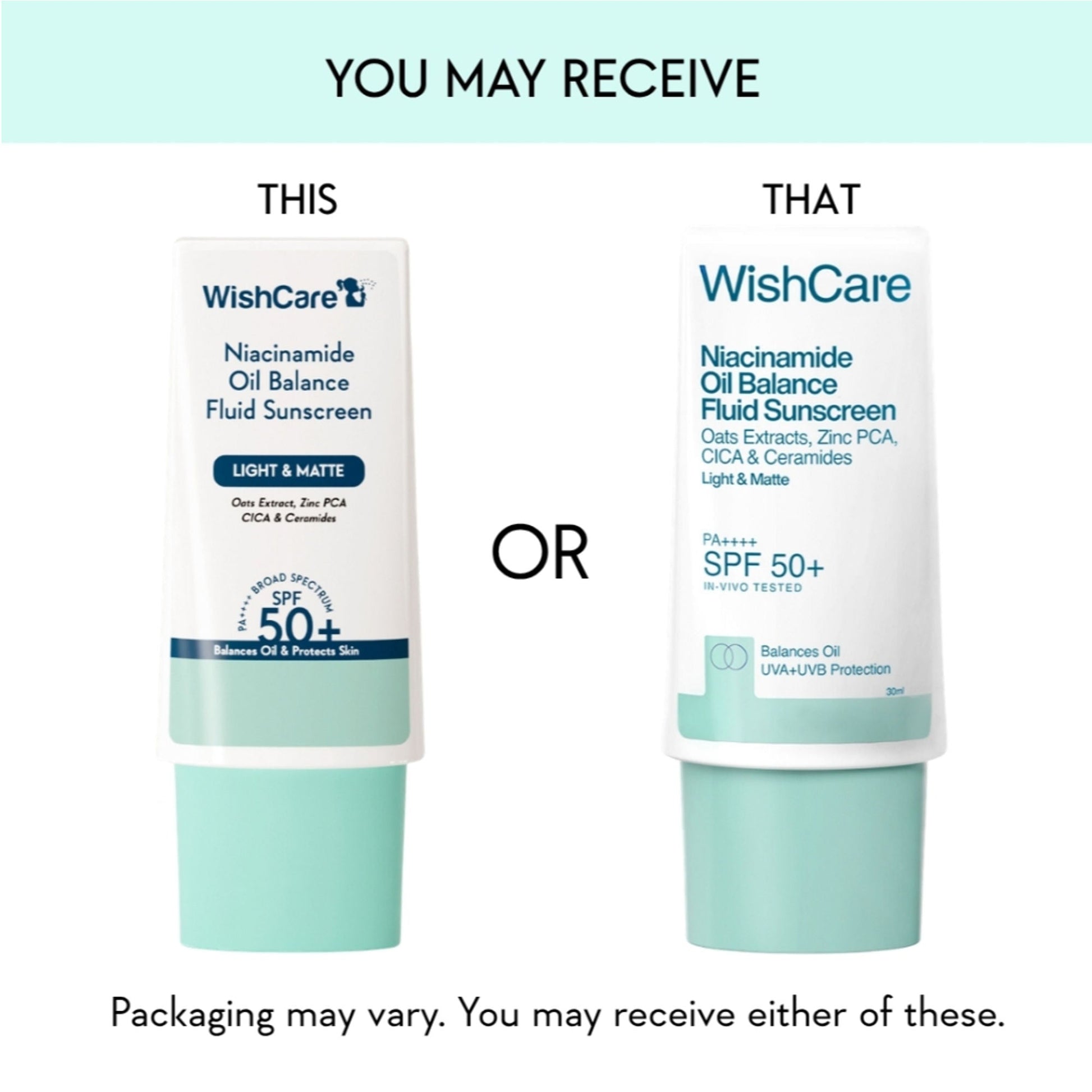 WishCare Niacinamide Oil Balance Fluid Face Sunscreen for Oily Skin with SPF50 PA++++ In-Vivo Tested  Grab2Buy Wishcare Grab2Buy