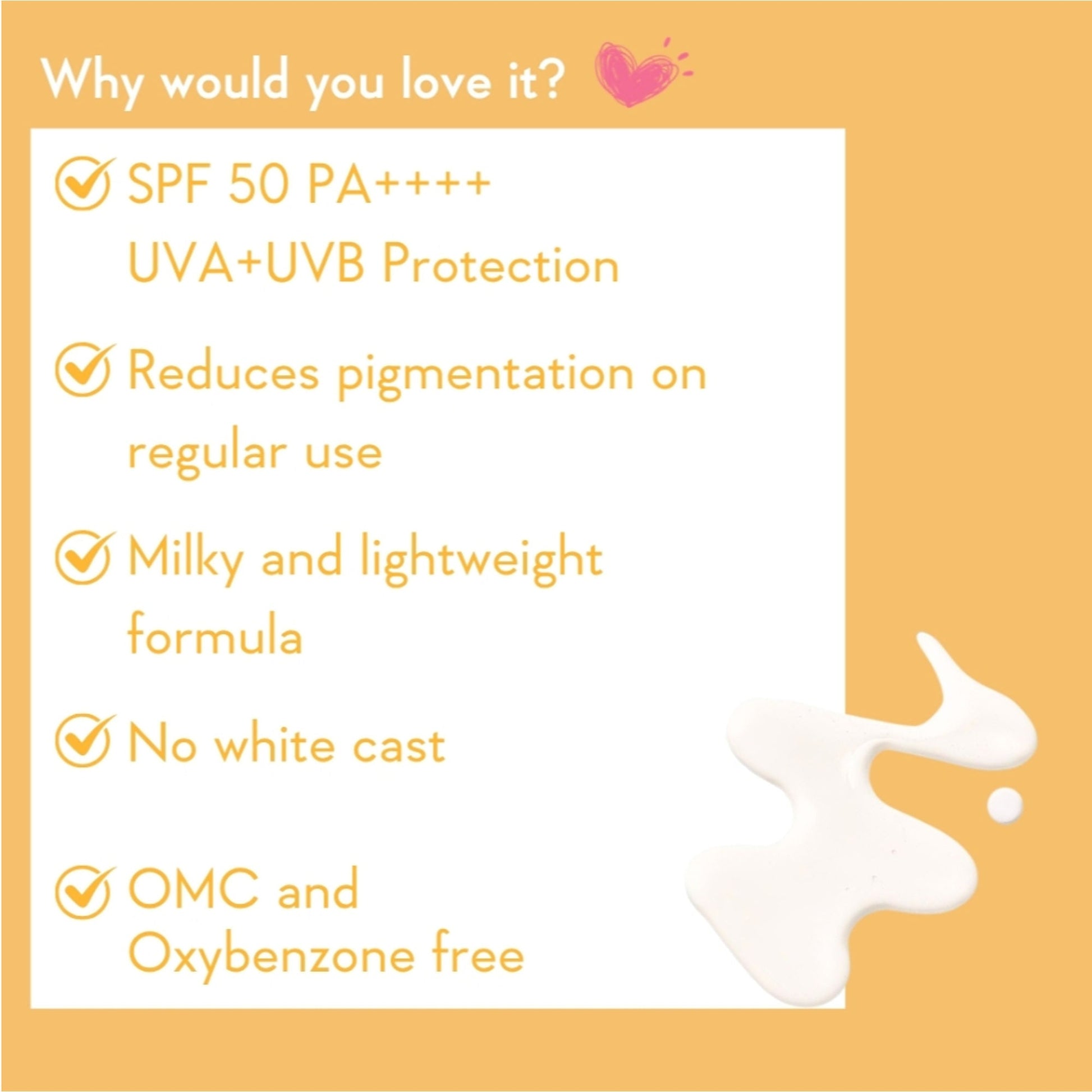 WishCare Vitamin C Pure Glow Brightening Face Sunscreen for Dry Skin with SPF50 PA++++In-Vivo Tested  Grab2Buy Wishcare Grab2Buy