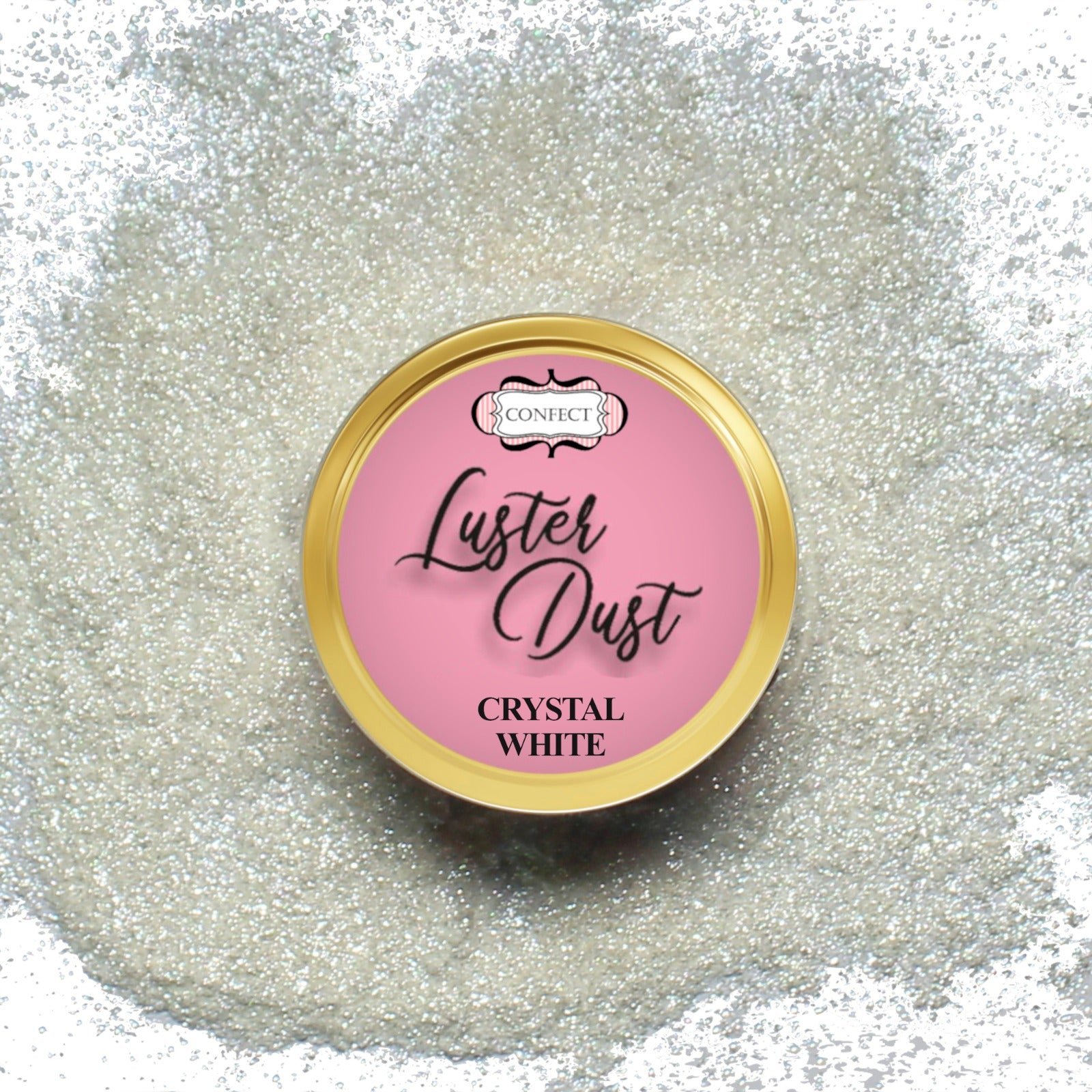 Confect Edible Luster Dust – Pack of 5 | Gold, White, Bronze, Yellow, Copper |
